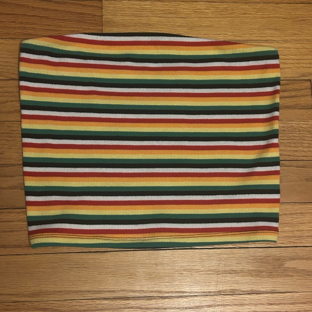 American Eagle Rainbow Striped Tube Top Size Medium